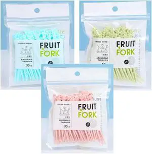 150PCS Plastic Fruit Forks, Mini Cake Forks Tasting Appetizer Cocktail Forks Picks Small Dessert Food Picks Sticks