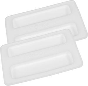 2 Pack Toaster Cover 2 Slice Toaster Cover Silicone Toaster Lid Bread Machine Cover Bread Maker Accessories (White)