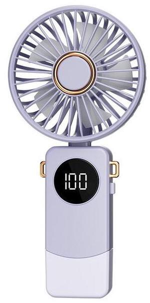 Handheld Mini Fan, USB Rechargeable Portable Fan ,Pocket Design for Travel/Summer/Concerts Small Personal Cooling Fans (Purple)