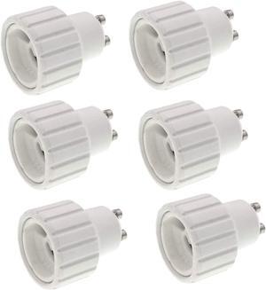 Gu10 to Gu10 Socket Extender, OmaiLighting Gu10 to Gu10 Light Bulb Lamp Adaptor Converter Holder (6 Pcs,Gu10-Gu10)