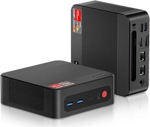 BOSGAME P4 Ryzen Mini PC Windows 11 Pro, AMD Ryzen 7 5700U 32GB RAM 1TB M.2 SSD Micro Computers, Mini Gaming PC 4K Triple Display/Dual 2.5GbE LAN/WiFi 6 for Gamer/Office/Home 32GB RAM / 1TB NVME SSD