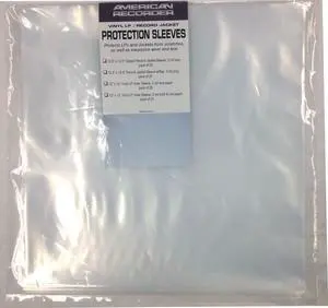 12.5" Heavy Duty Vinyl Disc LP Record Jacket Cover - pack of 25