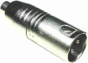 American Recorder Technologies XLR Male to RCA Female Adapter Nickel