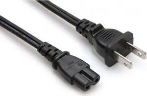 Power Cable - 110v to Non-Polarized C7 plug- 2 foot
