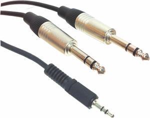 3.5mm Stereo Male to Dual 1/4"