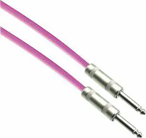 NEON PINK Designer Series Guitar Cables - 1/4" Straight to Straight