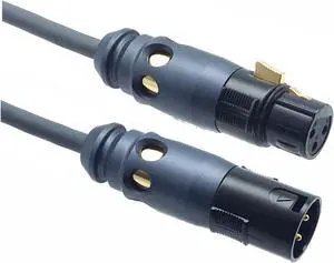 AMERICAN RECORDER PRO HD Gold Series Microphone Cable with Machined Aluminum Barrel