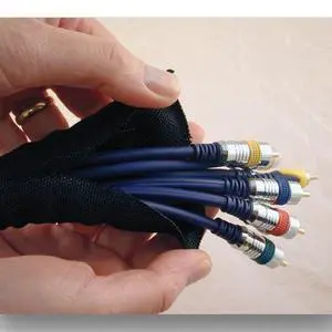 5/16" SNAKESKIN Wire & Cable Cover - black 5/16" SNAKESKIN Wire & Cable Cover - black