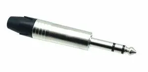 AMERICAN RECORDER Solder Type Inline 1/4" 3 conductor (TRS) Connector AMERICAN RECORDER Solder Type Inline 1/4" 3 conductor (TRS) Connector