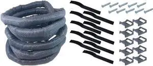 1" SNAKESKIN Cable Management Kit - Black - 20 ft Contractor Pack