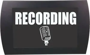 RECORDING LED Lighted Sign white