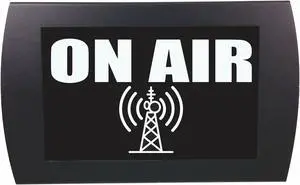 AMERICAN RECORDER - "ON AIR" LED Lighted Sign white