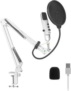 YEYIAN AGILE NL Condenser Cardioid USB Microphone 24Bit/192KHZ Plug & Play PC Computer Metal Mic Boom Arm, Shock Mount, Stand Kit Recording, Gaming, Podcast, Voice Over, Streaming, Home Studio Youtube