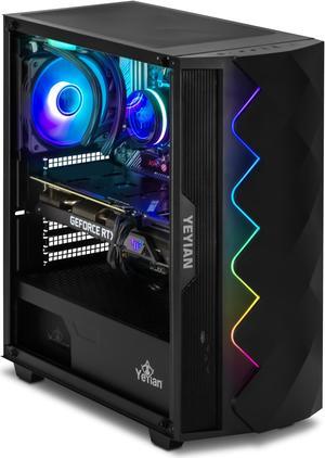 YEYIAN SHOGE YPASH560XB3701U Gaming PC Desktop AMD Ryzen 5 5600X RTX 3070 1TB NVMe SSD 16GB DDR4 3200 650W Gold PSU 120mm AIO AC WiFi Window 11 Home 64bit