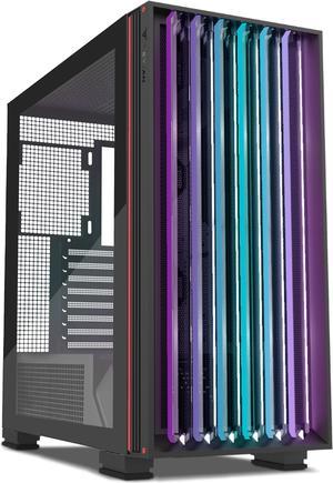 YEYIAN Gaming PC Mirage X Full Tower with tempered glass 1.0mm metal chassis up to 420mm liquid cooling - YcF-EPMIR-X1