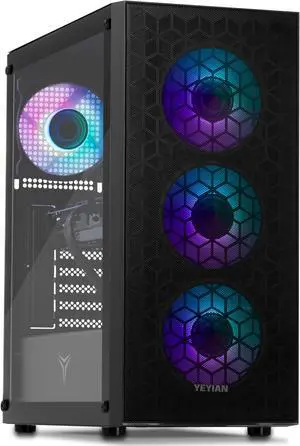 YEYIAN YUMI Gaming PC INTEL i5 14400F NVIDIA GeForce RTX 5060 Ti DDR5 16GB 6000MHz 1TB SSD 650W PSU Windows 11 Home - YPI-YU44F0B-56T1N