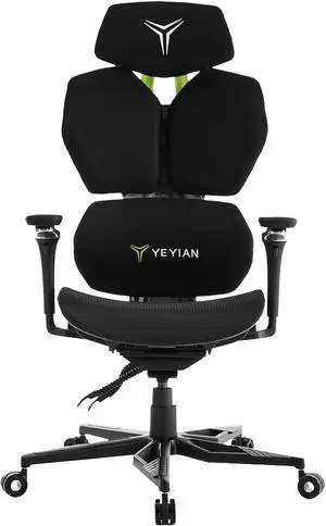 YEYIAN Ergonomic Gaming Chair. Lumbar Support, Adjustable Seat Height, Adjustable Armrests. YAR-GAOME-M1