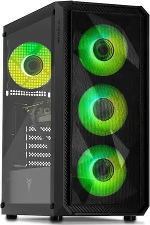 YEYIAN Gaming PC. Intel Core i5 14400F 4.7 GHZ, NVIDIA RTX 5060, 1 TB NVMe, 16GB DDR5 6000 MHz, 650W 80+ GOLD, Windows 11 Home. Model YPI-TA44F0B-5601U