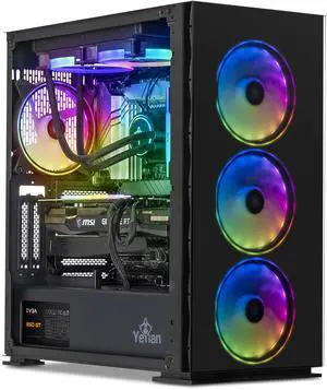 YEYIAN Gaming PC. Intel Core i7 13700KF, NVIDIA RTX 3070 Ti, 240mm AIO, 1 TB NVMe, 32GB DDR5 , 850W 80+ GOLD, Windows 11 Home. Model YPI-YARX13-02