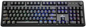 YEYIAN ASWARD Mechanical Gaming Multimedia Keyboard, 104 RGB LED Backlit 16M Color Keys, OUTEMU Blue Hot-Swappable Switches, Cherry MX Equivalent, 18 Modes, 50M Keystrokes, Steel Frame SKU: YTM-28208B YEYIAN ASWARD Mechanical Gaming Multimedia Keyboard, 104 RGB LED Backlit 16M Color Keys, OUTEMU Blue Hot-Swappable Switches, Cherry MX Equivalent, 18 Modes, 50M Keystrokes, Steel Frame SKU: YTM-28208B