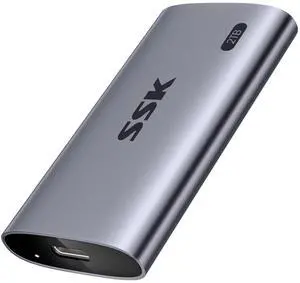 SSK Portable SSD 2TB, up to 2000MB/s External Solid State Drives, USB 3.2 Gen2X2 NVMe SSD External Hard Drive, Ultra Low Power for iPhone 15/ MacBook/Pro/OTG Phone/Laptops