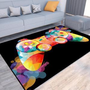 Game Rug Colorful Non-slip Gaming Rugs for Boys Bedroom Playroom