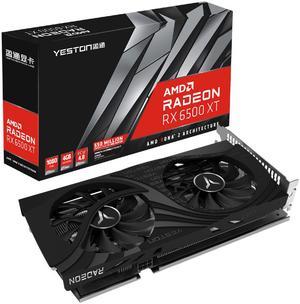 Yeston Radeon RX 6500 XT 4GB D6 GDDR6 6nm video cards Desktop computer PC Video Graphics Cards support PCI-Express 4.0 1*DP+1*HDMI-compatible  graphics card