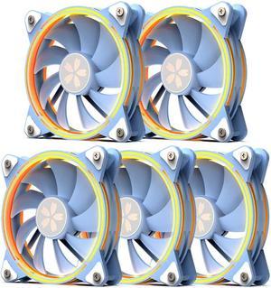 Yeston * zeaginal Sakura ARGB*5 LED 120mm Case Fan,Quiet Edition High Airflow Color LED Case Fan for PC Cases, CPU Coolers,Radiators SystemComputer Case Cooling Fan Blue / White ARGB n/a 5 Packs