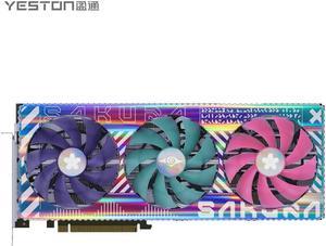Yeston Radeon RX 7900 XTX 24GD6 GDDR6 384bit 5nm video cards Desktop computer PC Video Graphics Cards support PCI-Express 4.0 3*DP+1*HDMI-compatible RGB light effect Fragrant graphics card