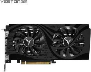 Yeston Radeon RX 7600 8GD6 GDDR6 128bit video cards Desktop computer PC Video Graphics Cards support PCI-Express 4.0 3*DP+1*HDMI-compatible  graphics card 8GB Double Fans