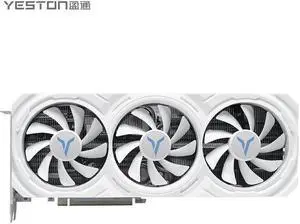 Yeston Radeon RX 7700 XT 12G GDDR6 video cards Desktop computer PC Video Graphics Cards support PCI-Express 4.0 3*DP+1*HDMI-compatible white graphics card