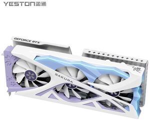 Yeston Sakura Nvidia GeForce RTX 5070 Graphics Card GDDR7 12G 192bit Gaming GPU PCI-Express 5.0 video cards Desktop computer PC video gaming graphics card
