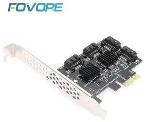e E to SATA Card -E Adapter Express to SATA 3 Converter 4 Port SATA III 6G Expansion Controller Card Adapter IPFS e E to SATA Card -E Adapter Express to SATA 3 Converter 4 Port SATA III 6G Expansion Controller Card Adapter IPFS