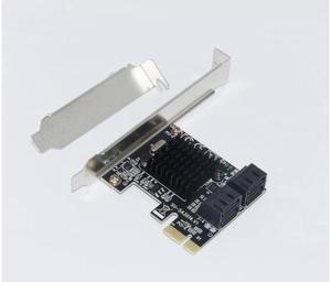 PCIE to SATA Card PCI-E Adapter PCI Express to SATA3.0 Marvell 88SE9215 Expansion Card 4Port SATA III 6G for SSD HDD IPFS Mining