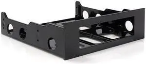 com 3.5" to 5.25" Front Bay Adapter - Mount 3.5" HDD in 5.25" Bay - Hard Drive Mounting Bracket w/ Mounting Screws (BRACKETFDBK)