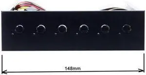 Jimier 6 Hard Disk Control System Intelligent Control Management System HDD SSD Power Switch with 5.25 CD-ROM Bay PW-020