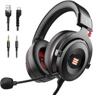 EKSA E900 Pro Wired Gaming Headset with Microphone for PC  PS4 Headset with Detachable Mic  71 Surround Sound  Over Ear Gaming Headphones Compatible with PS4 PS5 Xbox One Computer Laptop