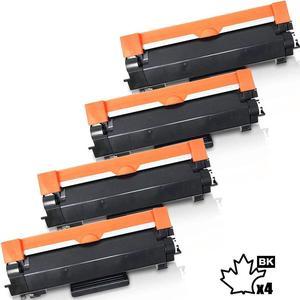 [CHIP INCLUDED] 4 High Yield Inkfirst Compatible Toner Cartridge TN-760 TN760 Replacement for Brother TN-760 HL-L2370DW