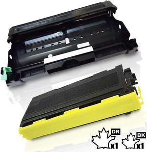 2PK- Inkfirst® Compatible Toner Cartridge & Drum Unit TN-350 DR-350 Replacement for Brother TN350 DR350 HL-2030