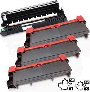 4PK-Inkfirst® High Yield Compatible Toner Cartridge Drum Unit TN-660 DR-630 Replacement for Brother TN660 DR630 (3TN+1DR)