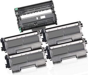 5PK Inkfirst® High Yield Compatible Toner Cartridge & Drum Unit TN-450 DR-420 Replacement for Brother TN450 DR420