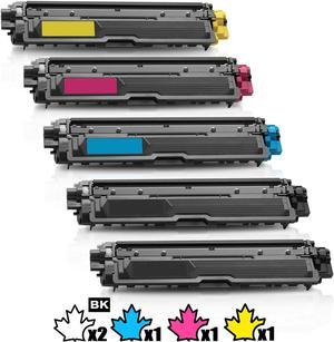 5 Inkfirst® Compatible Toner Cartridges TN221 TN-221 TN225 Replacement for Brother TN-221 TN-221 HL-3170CDW MFC-9130CW