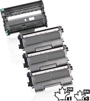 4PK Inkfirst® High Yield Compatible Toner Cartridge & Drum Unit TN-450 DR-420 Replacement for Brother TN450 DR420