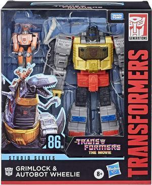 TRANSFORMERS STUDIO SERIES 86-06 LEADER THE MOVIE GRIMLOCK & AUTOBOT WHEELIE