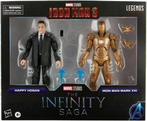 HASBRO MARVEL LEGENDS INFINITY SAGA 6 HAPPY HOGAN AND IRON MAN MARK 21 FIGURE 2PACK