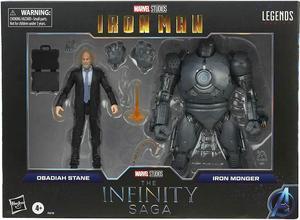 HASBRO MARVEL LEGENDS THE INFINITY SAGA OBADIAH STANE AND IRON MONGER 6 2 PACK