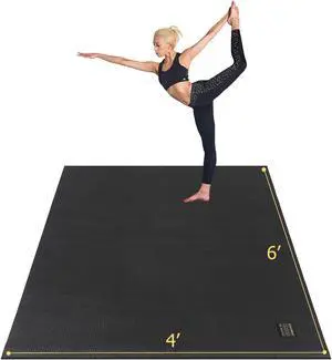Gxmmat Large Yoga Mat 72"x 48"(6'x4') x 7mm for Pilates Stretching Home Gym Workout, Extra Thick Non Slip Anti-Tear Exercise Mat, Use Without Shoes Gxmmat Large Yoga Mat 72"x 48"(6'x4') x 7mm for Pilates Stretching Home Gym Workout, Extra Thick Non Slip Anti-Tear Exercise Mat, Use Without Shoes