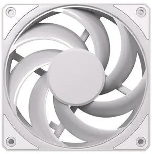 Cooler Master Mobius 120 VX White 120mm PWM Fan with Ring Blade, Geometry Anti-Vibration, and Dynamic Oil Return Bearing,for PC Case, Liquid, and Air Coolers
