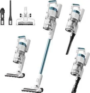 Eureka RapidClean Pro Cordless Cleaner for Hard Floors, Lightweight  LED Headlights, Handheld Vac, White, Cordless Vacuum, Multiple Accessories Home Cleaning Tool