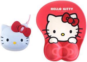 Hello Kitty Hello Kitty Mouse Pad with Wrist Rest (Red)